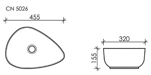 Умывальник CeramicaNova Element CN5026