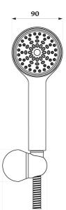 Душевая лейка со шлангом Lemark LM0801C