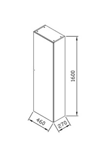 Пенал Ravak SB Formy дуб