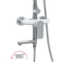 Душевая стойка Grocenberg GB7009 белый / хром