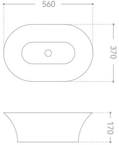 Умывальник Abber Bequem AC2119