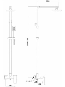 Душевая стойка Ganzer GZ44063