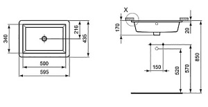 Умывальник Ideal Standard Strada K077901