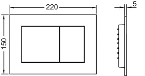 Комплект инсталляции TECEbase kit 9400401 (9400412) с кнопкой Tecenow и унитазом S-824