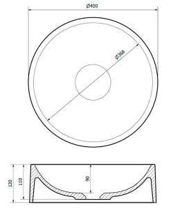 Умывальник Lauter Laguna 21L401PW