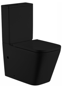 Напольный унитаз SantiLine SL-5028MB, черный матовый