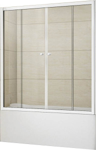 Душевая шторка на ванну Cezares Relax VF-2, 150х145, текстурный