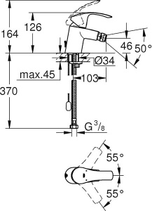 Смеситель для биде Grohe Eurosmart New 32927002