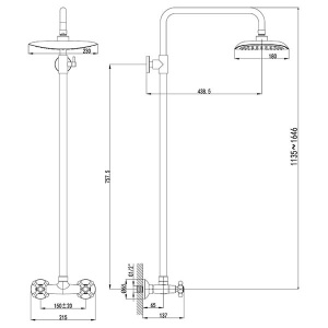 Душевая стойка Lemark Standard LM2160C