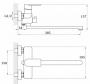 Смеситель для ванны Ganzer GZ21041-C