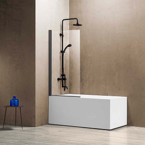 Душевая шторка на ванну Vincea VSB-11800CLGM, 80x140, прозрачный