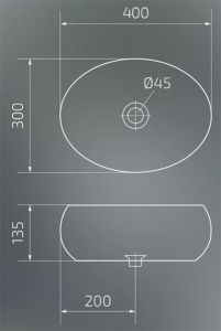 Умывальник Gid N9030ds