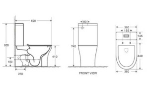 Напольный унитаз WeltWasser Telbach 001 GL-WT