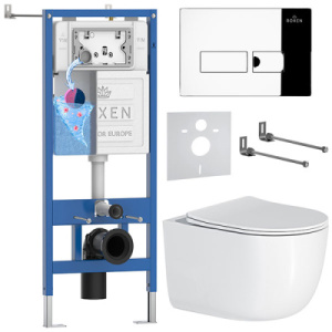 Комплект инсталляции 6 в 1 Roxen StounFix Dual Fresh 964514 с аромадозатором, хром глянец