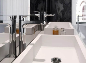 Смеситель для умывальника Ferro Algeo Square Black BAQ2LBLC