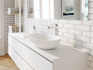 Смеситель для умывальника Ferro Algeo Square Black BAQ2LBLC