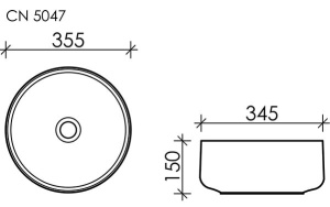 Умывальник CeramicaNova Element CN5047