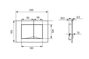 Кнопка для инсталляции Iddis Unifix 005 UNI05MWi77