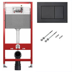Комплект инсталляции TECEbase kit c кнопкой 9240407 и унитазом WeltWasser Merzbach 043 GL-WT
