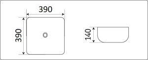 Умывальник CeramaLux D1303