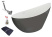 Акриловая ванна Polimat Zoe графит