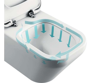 Подвесной унитаз Ideal Standard Tesi AquaBlade T0079V3 безободковый c крышкой Soft Close