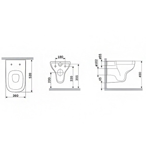 Подвесной унитаз AM.PM X-Joy S FlashClean C85A1700MBSC