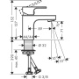 Смеситель для умывальника Hansgrohe Vernis Shape 71567000