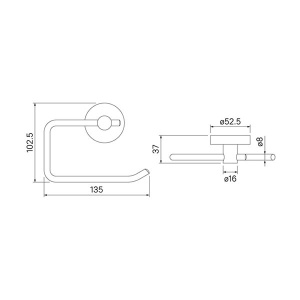 Держатель для туалетной бумаги Iddis Sena SENSS00i43