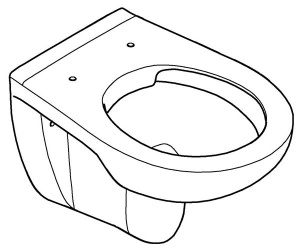 Подвесной унитаз Grohe Bau 39427000 безободковый, белый