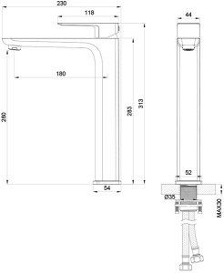 Набор смесителей Oliveeka OL-639003A+239003-CR