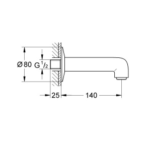 Излив Grohe BauClassic 13258000