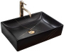 Умывальник Rea Inga black marble matt U8006