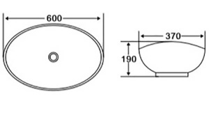 Умывальник BelBagno BB1087