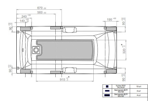 Гидромассажная ванна Triton Алекса стандарт Flat, 150х75