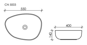 Умывальник CeramicaNova Element CN5003