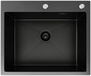 Кухонная мойка Axus LS-6050BD с коландером, дозатором и держателем губки