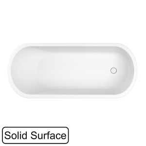 Ванна из искусственного камня Whitecross Jess белый матовый Solid Surface, 160х71, белый матовый Solid Surface