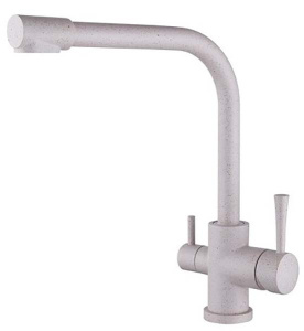 Смеситель для кухонной мойки Kaiser Merkur 26044-4 / 26044-7 / 26044-8 под фильтр, бежевый мрамор
