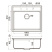 Кухонная мойка Omoikiri Daisen 51, 51х51, leningrad grey