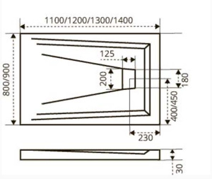 Душевая дверь Good Door Fantasy WTW C-CH, 100х185, прозрачный