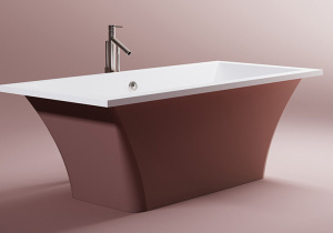 Ванна из искусственного камня Astra-form Лотус Solid цветная, 185х85