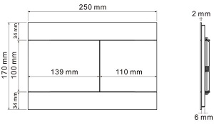 Кнопка для инсталляции Roxen Velar 420300BR