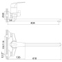 Смеситель для ванны Rossinka D40-32