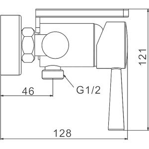 Смеситель для биде Frap F7514