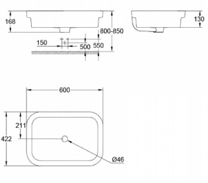 Умывальник Grohe Eurocosmo 39124001