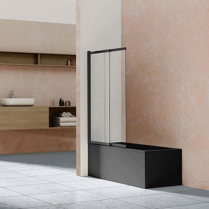 Душевая шторка на ванну Vincea VSB-1E100CLB, 100х145, прозрачный