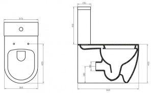Напольный унитаз BelBagno Marino BB105CPR безободковый, белый