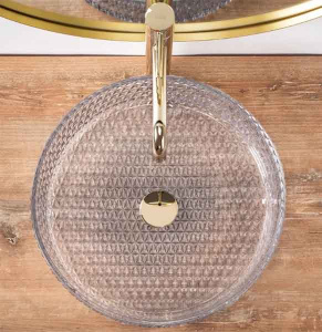 Умывальник Rea Cristal 39 Transparent U0284