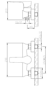 Смеситель для душа AV Engineering AVJAR5-A236-262